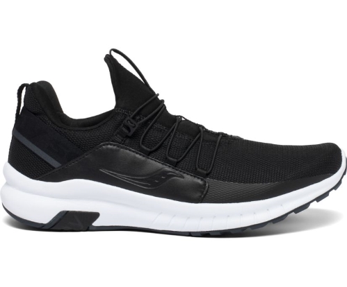 Tenis Saucony Stretch & Go Glide Hombre Zapatillas Running Negras / Blancas México MX-698-QK